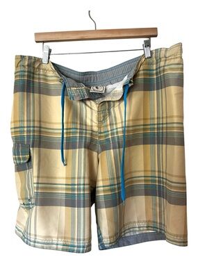 Men's Panama Jack Plaid Board Short Swim Trunks